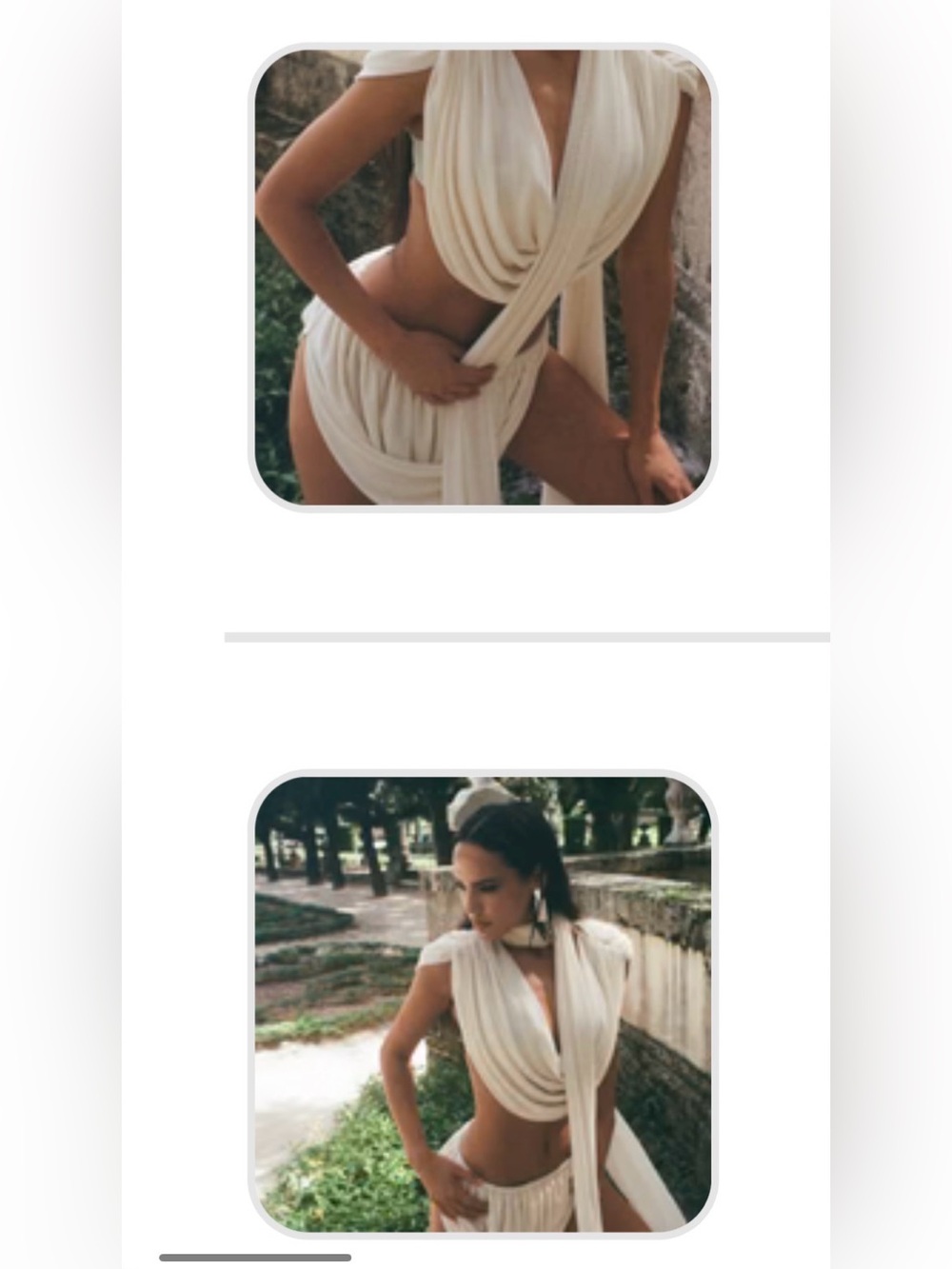Bellezza Draped Swim Top and Skirt - Elegant Beachwear